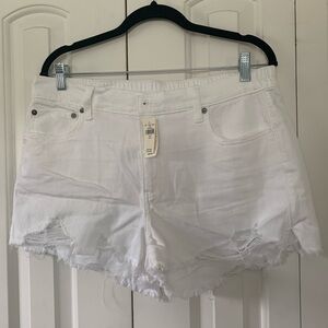 NWT Aerie Daydream Sz L Denim Short in White